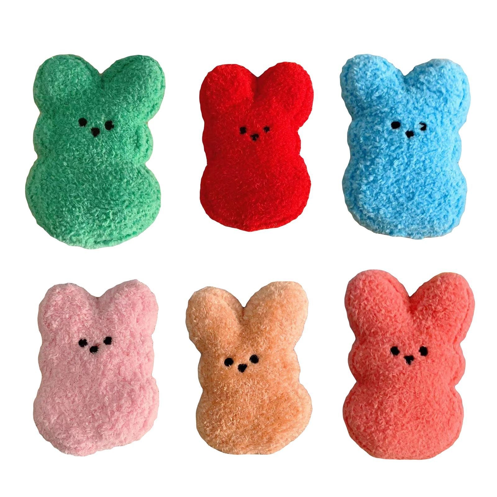 HKM-2697405 Easter Bunny Plush Doll Pet Toy for Dogs and Cats - 15cm Soft Plush in Various Colors