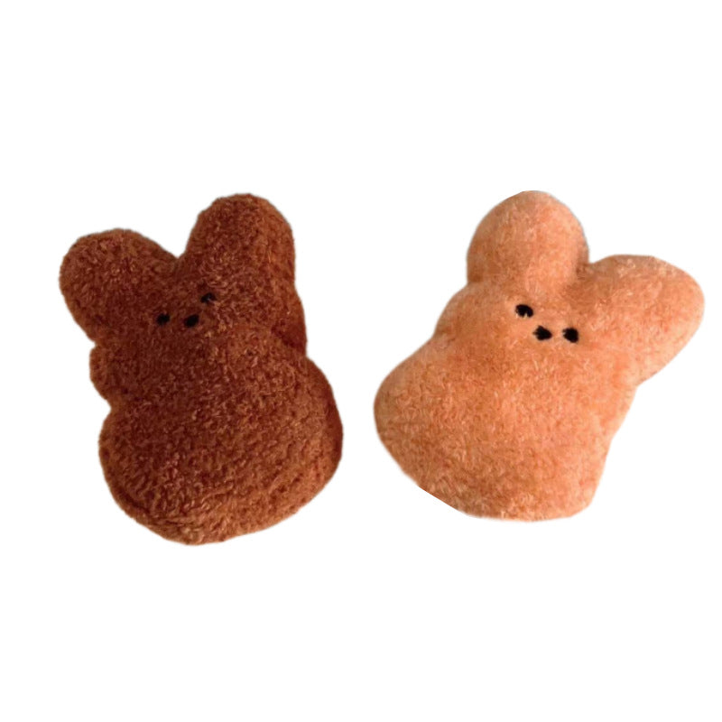 HKM-2697405 Easter Bunny Plush Doll Pet Toy for Dogs and Cats - 15cm Soft Plush in Various Colors