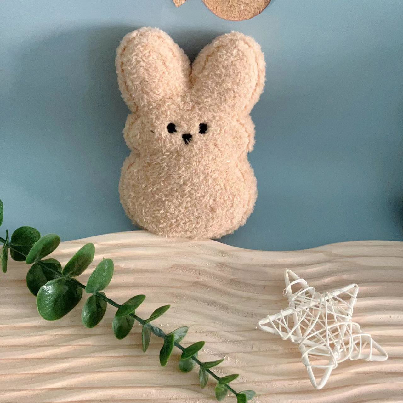 HKM-2697405 Easter Bunny Plush Doll Pet Toy for Dogs and Cats - 15cm Soft Plush in Various Colors