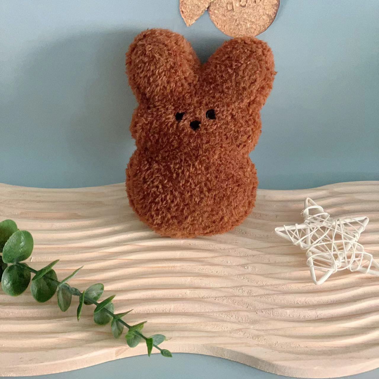 HKM-2697405 Easter Bunny Plush Doll Pet Toy for Dogs and Cats - 15cm Soft Plush in Various Colors