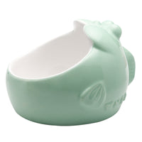HKM-2697917 Oblique Mouth Ceramic Cat Bowl with Non-Slip Base - Ideal for Flat-Faced Cats