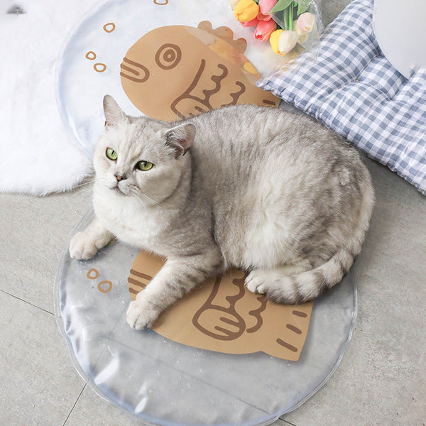 HKM-2699581 Cooling Pet Dog and Cat Ice Mat for Summer Comfort - Pressure Activated, Portable Design