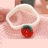 HKM-2699709 Braided Cotton Collar for Cats - Cozy Slobber Scarf with Geometric Pattern, Universal Fit