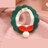 HKM-2699709 Braided Cotton Collar for Cats - Cozy Slobber Scarf with Geometric Pattern, Universal Fit
