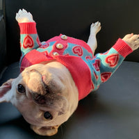 HKM-2701501 Trendy Wool Dog Sweater for Cats and Dogs - Glitter Design, Multiple Sizes Available