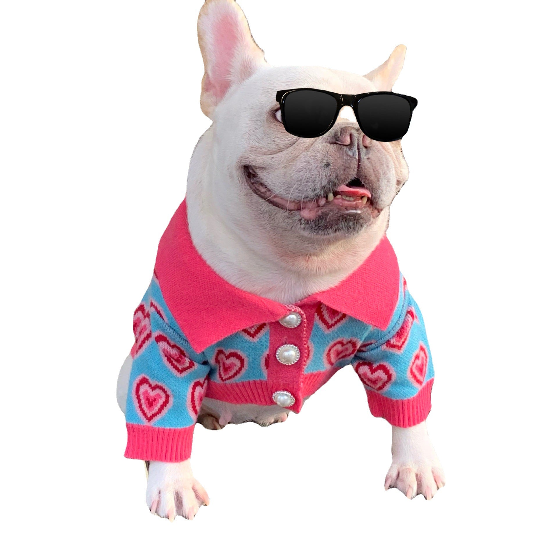 HKM-2701501 Trendy Wool Dog Sweater for Cats and Dogs - Glitter Design, Multiple Sizes Available