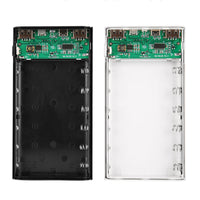 HKM-270227 Battery Charging Box with LCD Display for 6x18650 Lithium Batteries - Dual USB & Type-C Ports - Durable Plastic Housing