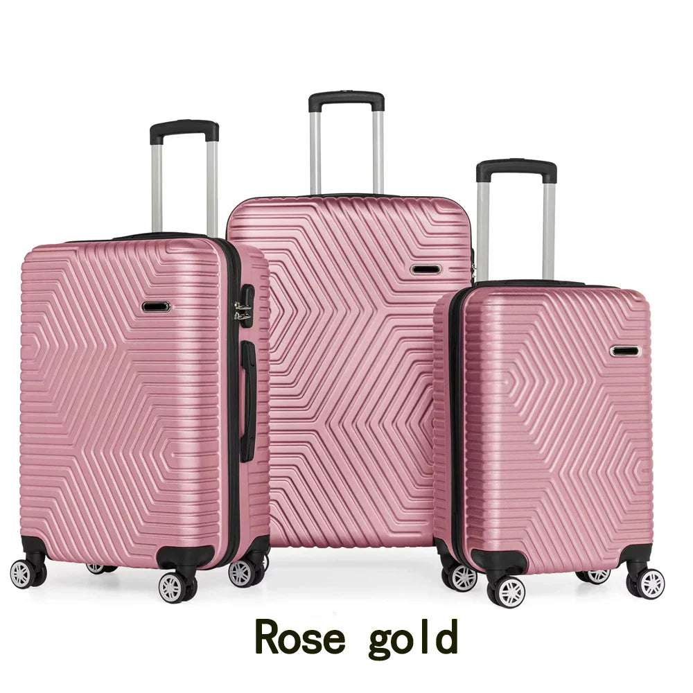 HKM-270227 Lightweight 28 Inch Spinner Luggage Set with 4 Wheels for Effortless Travel