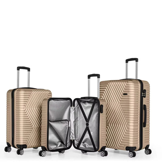 HKM-270227 Lightweight 28 Inch Spinner Luggage Set with 4 Wheels for Effortless Travel