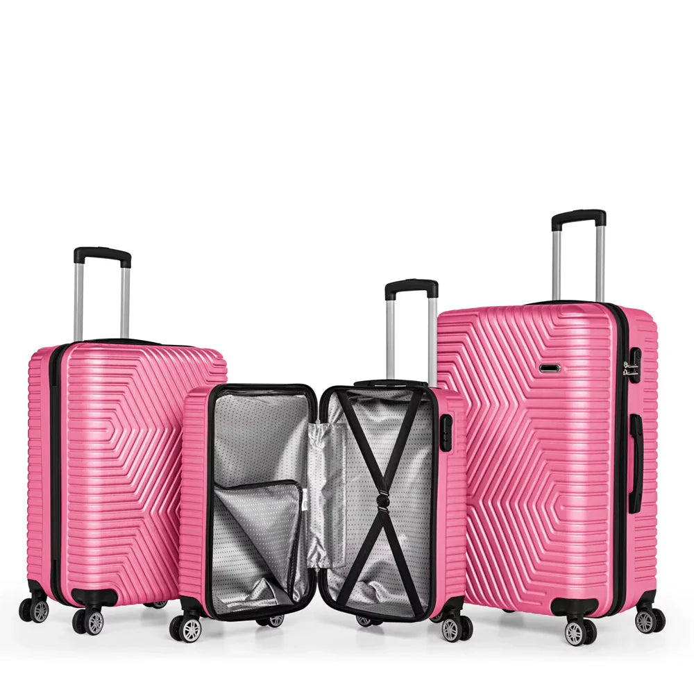 HKM-270227 Lightweight 28 Inch Spinner Luggage Set with 4 Wheels for Effortless Travel