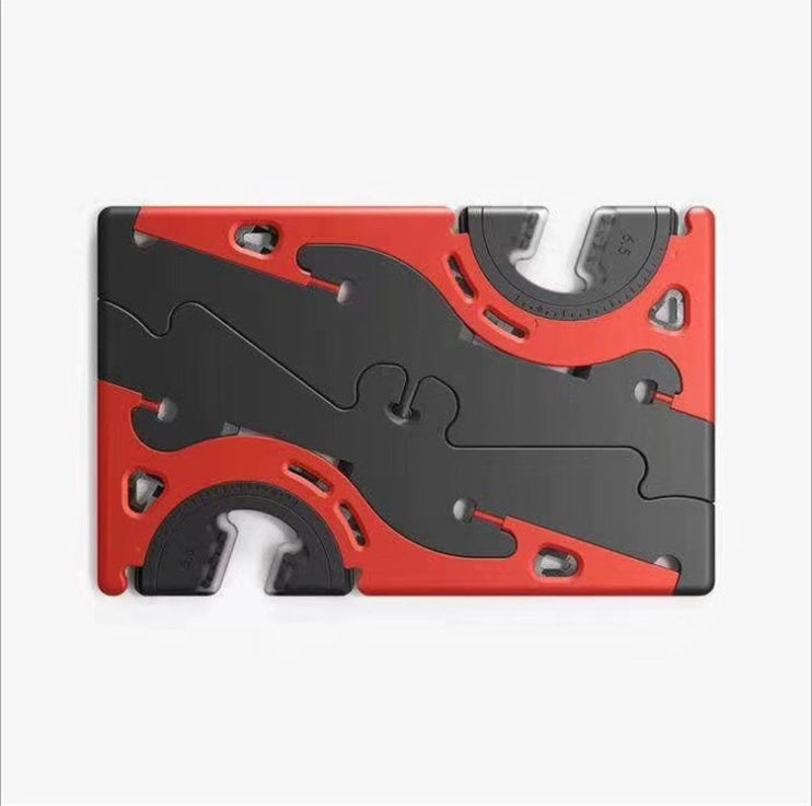 HKM-270227 Universal Lazy Bracket Mobile Phone Holder - Black Plastic Desktop Accessory