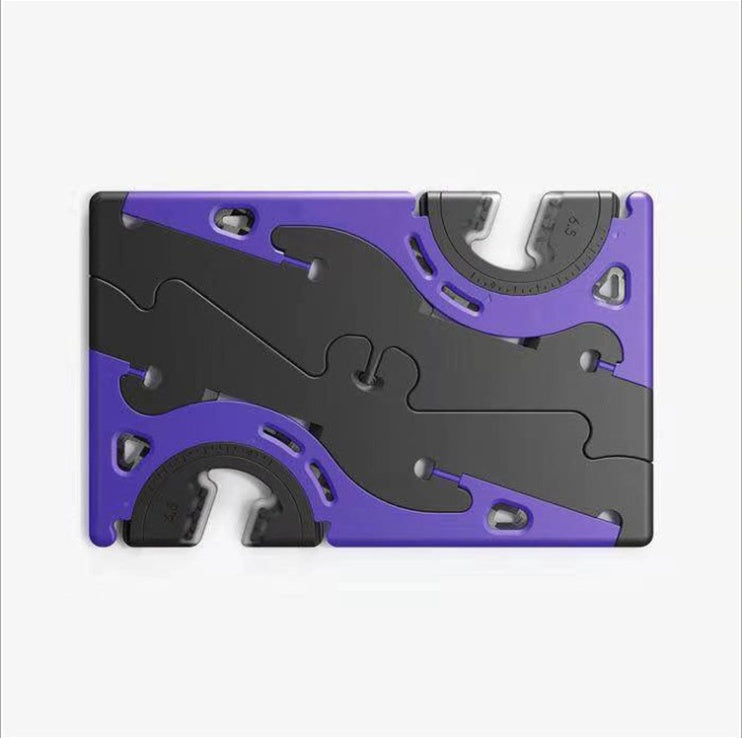 HKM-270227 Universal Lazy Bracket Mobile Phone Holder - Black Plastic Desktop Accessory