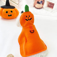 HKM-2703165 Adorable Pet Halloween Cloak for Cats and Dogs - Pumpkin, Ghost, and Bat Designs - Available in Multiple Sizes