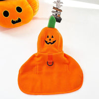 HKM-2703165 Adorable Pet Halloween Cloak for Cats and Dogs - Pumpkin, Ghost, and Bat Designs - Available in Multiple Sizes
