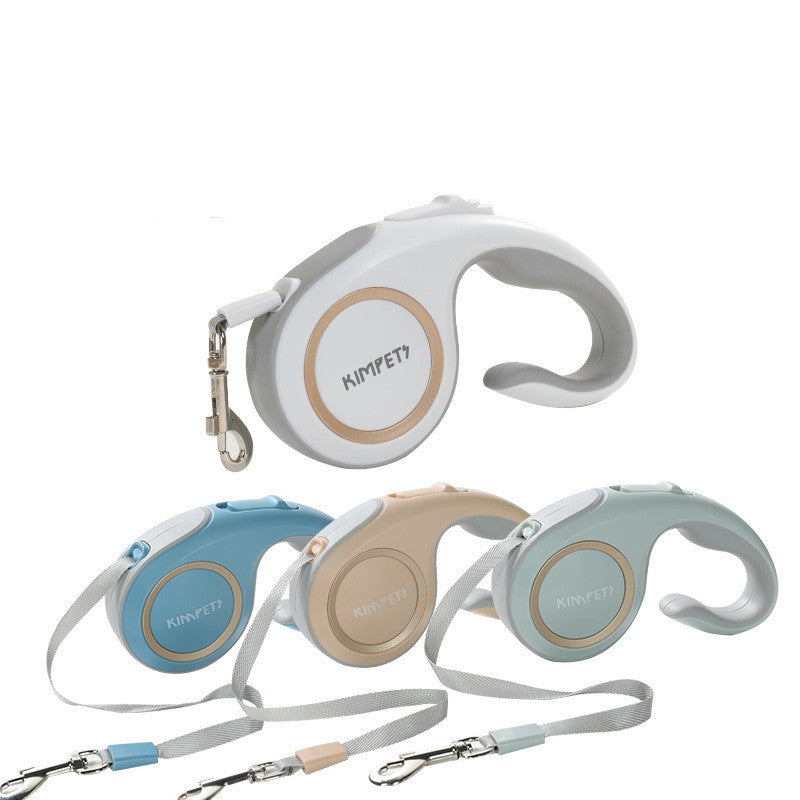 HKM-2703293 Automatic Retractable Leash for Dogs ¨C 3M Telescopic, Durable ABS Handle, Non-Slip Rubber Grip