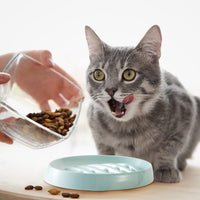 HKM-2703677 Fishbone Slow Feeder Bowl for Cats and Dogs ¨C Anti-Gulping Interactive Pet Dish