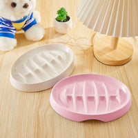 HKM-2703677 Fishbone Slow Feeder Bowl for Cats and Dogs ¨C Anti-Gulping Interactive Pet Dish