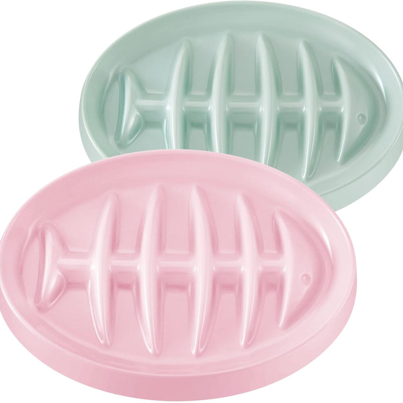 HKM-2703677 Fishbone Slow Feeder Bowl for Cats and Dogs ¨C Anti-Gulping Interactive Pet Dish