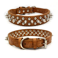 HKM-2705469 Rivet Adjustable PU Pet Collar - Multiple Sizes for Comfort and Fit