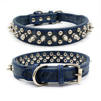 HKM-2705469 Rivet Adjustable PU Pet Collar - Multiple Sizes for Comfort and Fit