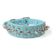 HKM-2705469 Rivet Adjustable PU Pet Collar - Multiple Sizes for Comfort and Fit