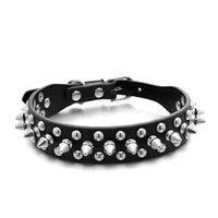 HKM-2705469 Rivet Adjustable PU Pet Collar - Multiple Sizes for Comfort and Fit