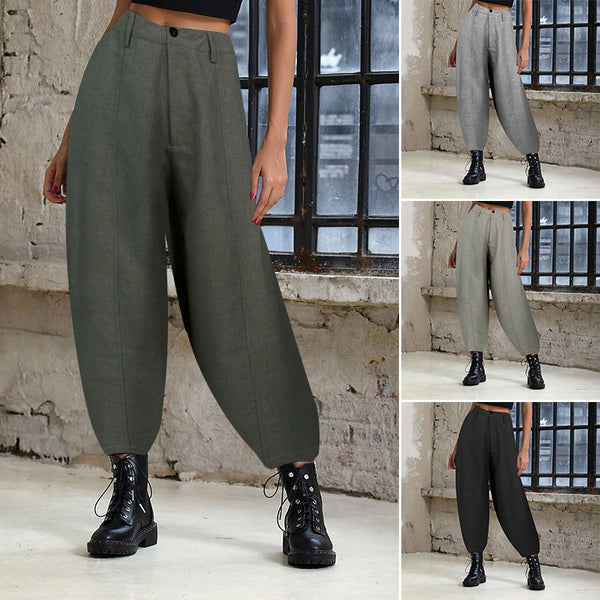 HKM-270547 Casual Women's Baggy Harem Trousers for Autumn Comfort