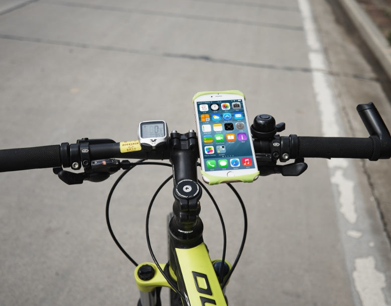 HKM-270547 Universal Bicycle Phone Holder with Adjustable Silicone Grip for Safe Navigation