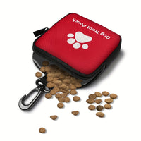 HKM-2705725 Portable Oxford Pet Snack Pack with Zipper Closure - Available in Red, Black, Purple, and Blue