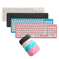 HKM-270675 Wireless Keyboard and Mouse Set with Adjustable DPI and Ergonomic Design, Silent Operation, Chocolate Keycaps