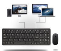HKM-270675 Wireless Keyboard and Mouse Set with Adjustable DPI and Ergonomic Design, Silent Operation, Chocolate Keycaps