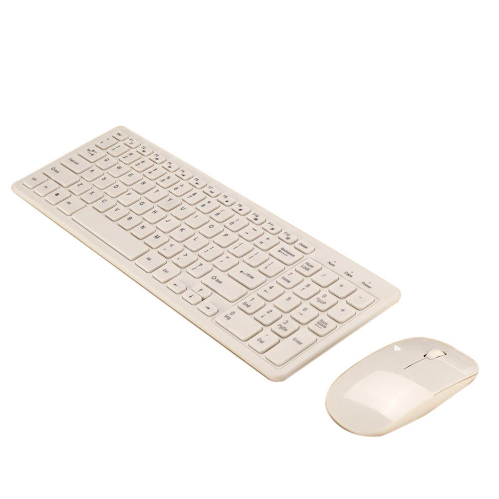 HKM-270675 Wireless Keyboard and Mouse Set with Adjustable DPI and Ergonomic Design, Silent Operation, Chocolate Keycaps