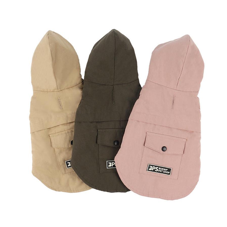 HKM-270739 Pet Cotton Denim Hooded Vest for Autumn and Winter - Sleeveless Design in Multiple Sizes