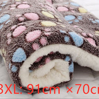 HKM-2707517 Cozy Flannel & Berber Fleece Pet Dog Cat Kennel Mat Blanket - Multiple Sizes Available