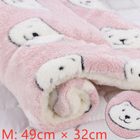 HKM-2707517 Cozy Flannel & Berber Fleece Pet Dog Cat Kennel Mat Blanket - Multiple Sizes Available