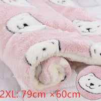 HKM-2707517 Cozy Flannel & Berber Fleece Pet Dog Cat Kennel Mat Blanket - Multiple Sizes Available