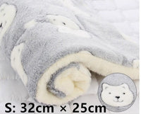 HKM-2707517 Cozy Flannel & Berber Fleece Pet Dog Cat Kennel Mat Blanket - Multiple Sizes Available