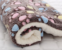 HKM-2707517 Cozy Flannel & Berber Fleece Pet Dog Cat Kennel Mat Blanket - Multiple Sizes Available