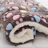 HKM-2707517 Cozy Flannel & Berber Fleece Pet Dog Cat Kennel Mat Blanket - Multiple Sizes Available