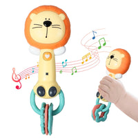 HKM-270803 Musical Soft Animal Rattle Toy for Newborns and Toddlers