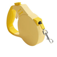 HKM-2709053 Retractable Handheld Pet Leash for Small and Medium-Sized Dogs, ABS Material, Green and Yellow
