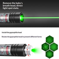 HKM-2710077 Rechargeable Infrared Laser Pointer with Four-Pattern Starry-Sky Head for Cats