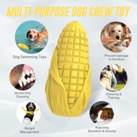 HKM-2710717 Durable Squeaky Dog Chew Toy for Aggressive Chewers - Interactive Corn Stick Design for Medium and Large Breeds