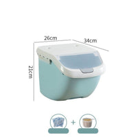 HKM-2713021 Moisture-Proof Pet Food Storage Bucket - 4-6 kg Capacity, Dust-Proof and Durable, Available in Gray, Light Blue, Orange