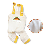 HKM-2713405 Casual Cotton Velvet Strap Pants for Pets in Caramel and Cream