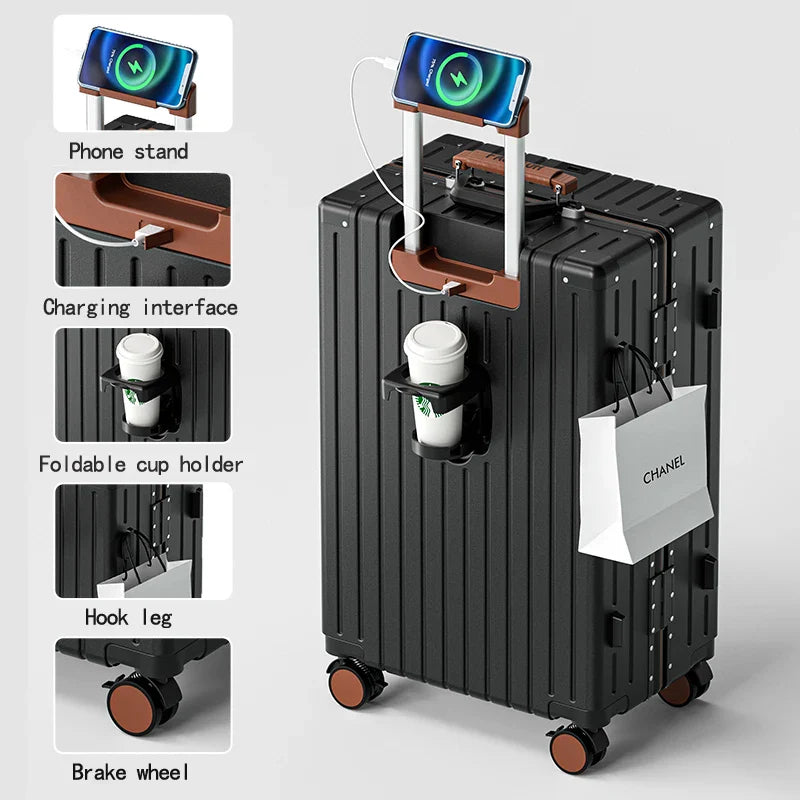 HKM-271379 Lightweight Luggage Set with Spinner Wheels - Durable Travel Suitcases