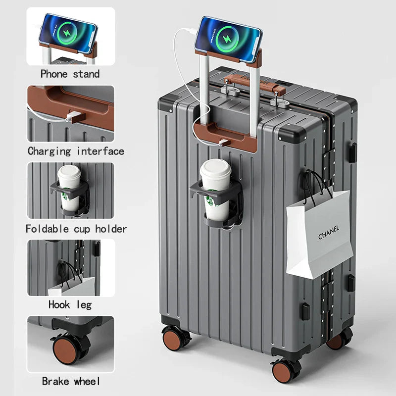 HKM-271379 Lightweight Luggage Set with Spinner Wheels - Durable Travel Suitcases