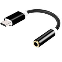 HKM-271379 TYPE-C to 3.5mm Audio Adapter Cable - Compatible with Mobile Phones, Black, Silver, Gold, Rose Gold