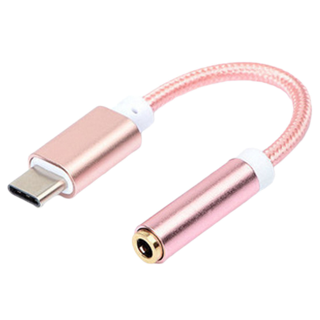 HKM-271379 TYPE-C to 3.5mm Audio Adapter Cable - Compatible with Mobile Phones, Black, Silver, Gold, Rose Gold