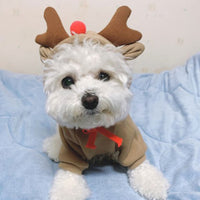 HKM-2714301 Apricot Hooded Cartoon Pet Sweater - Cotton, Available in XS to 2XL